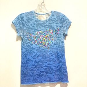 Pony Tails Girl’s Blue Tee Shirt